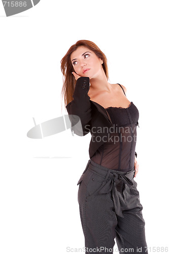 Image of young attractive business woman