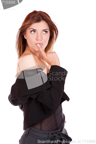 Image of young attractive business woman