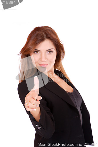 Image of young attractive business woman