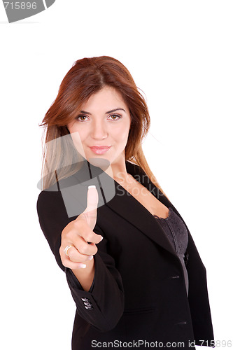 Image of young attractive business woman