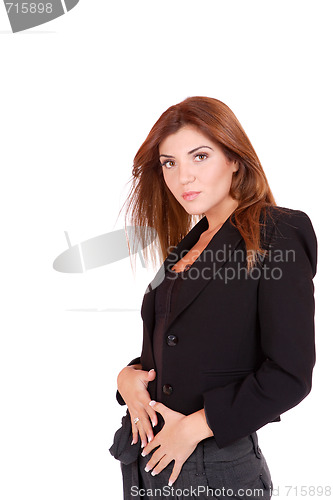 Image of young attractive business woman