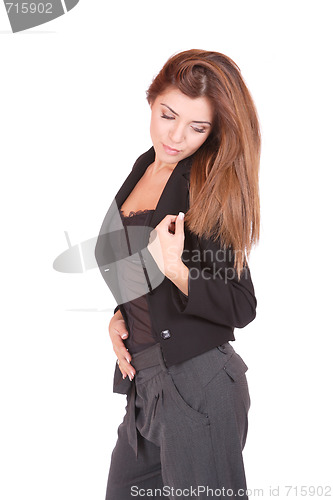 Image of young attractive business woman