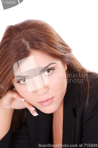 Image of young attractive business woman