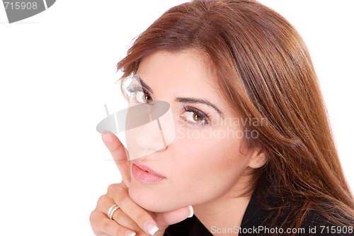 Image of young attractive business woman