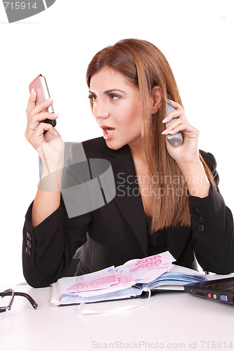 Image of young attractive business woman