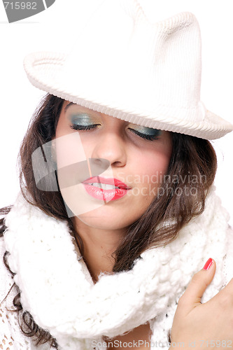 Image of  Closeup of young beautiful girl