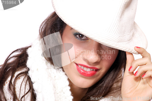Image of  Closeup of young beautiful girl