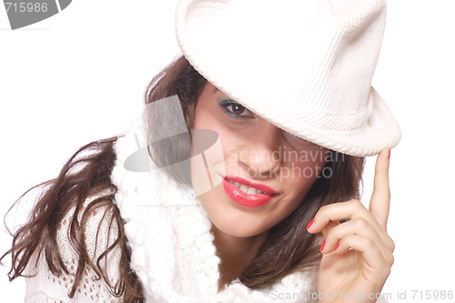 Image of  Closeup of young beautiful girl