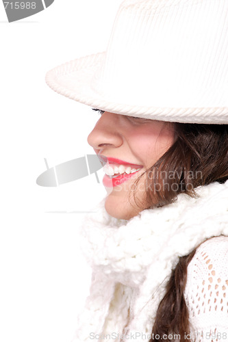 Image of  Closeup of young beautiful girl