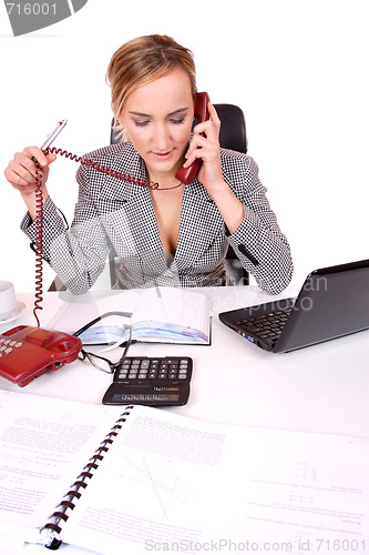Image of young attractive business woman