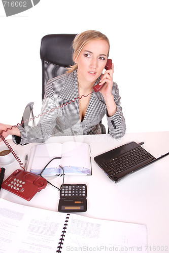 Image of young attractive business woman