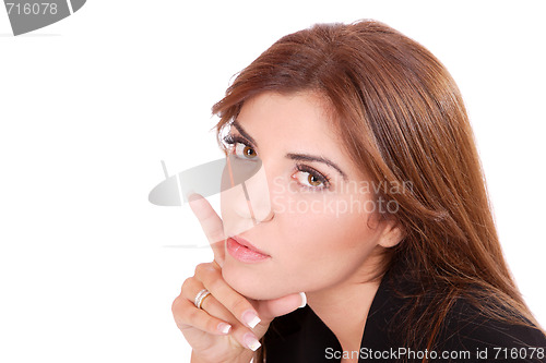 Image of young attractive business woman