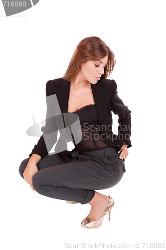 Image of young attractive business woman