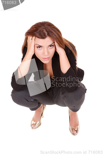 Image of young attractive business woman