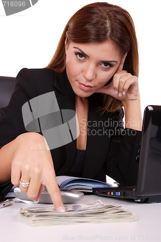 Image of young attractive business woman