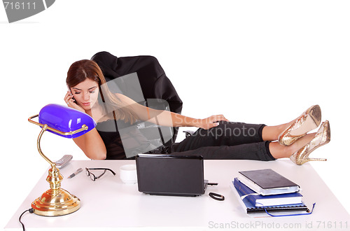 Image of young attractive business woman