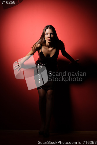 Image of sexy women in short dress