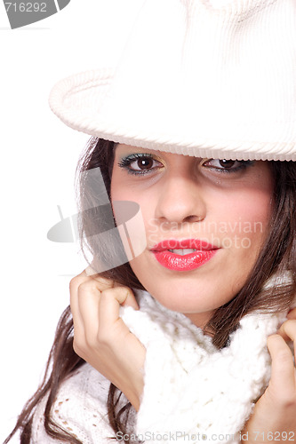Image of  Closeup of young beautiful girl