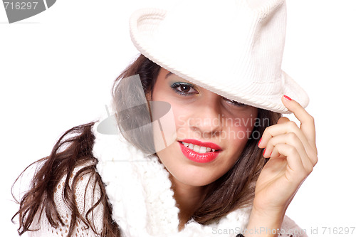 Image of  Closeup of young beautiful girl
