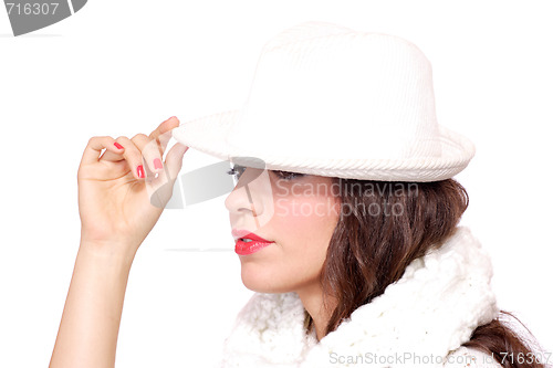 Image of  Closeup of young beautiful girl