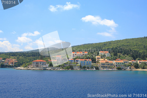 Image of Greek sea shore village