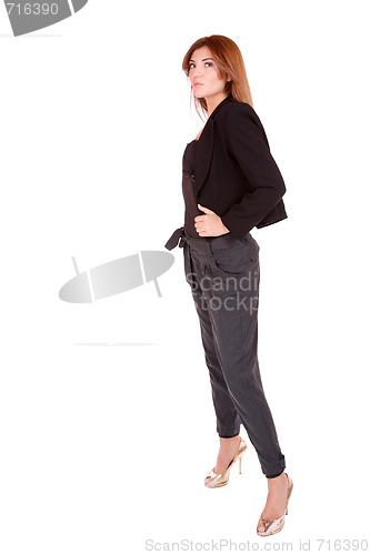 Image of young attractive business woman