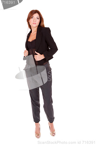 Image of young attractive business woman