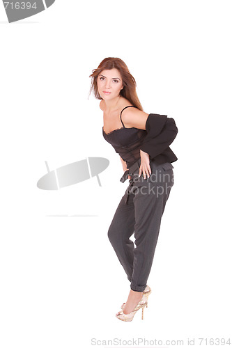 Image of young attractive business woman
