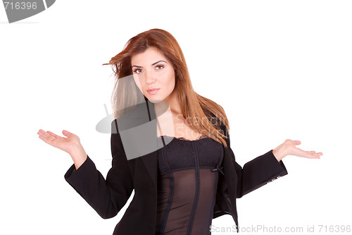 Image of young attractive business woman