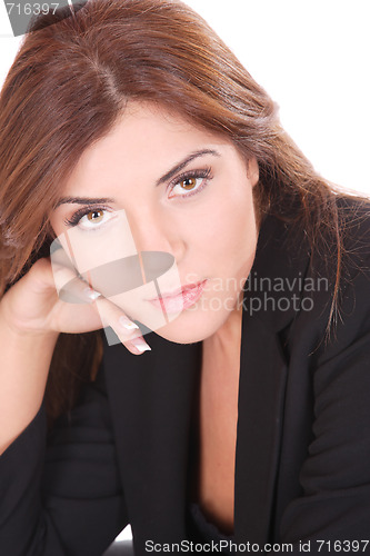 Image of young attractive business woman