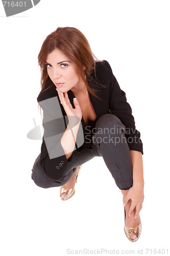 Image of young attractive business woman