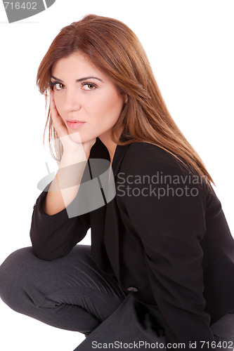 Image of young attractive business woman