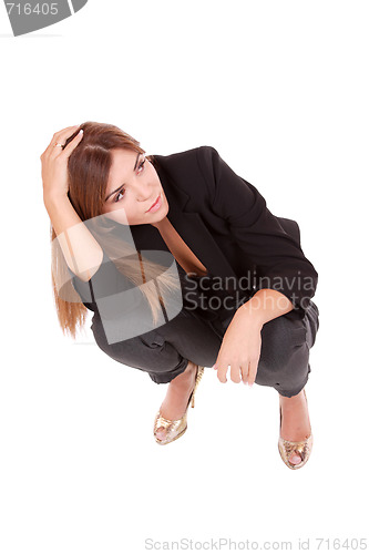 Image of young attractive business woman