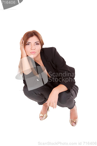 Image of young attractive business woman