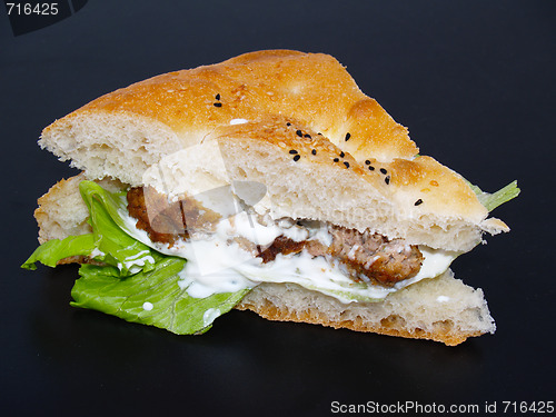 Image of pitta burger