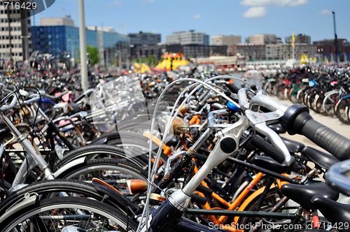 Image of Bicycle parking in Amsterdam