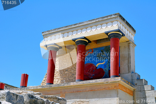 Image of Archaeological site of Knossos. Minoan Palace. Crete.