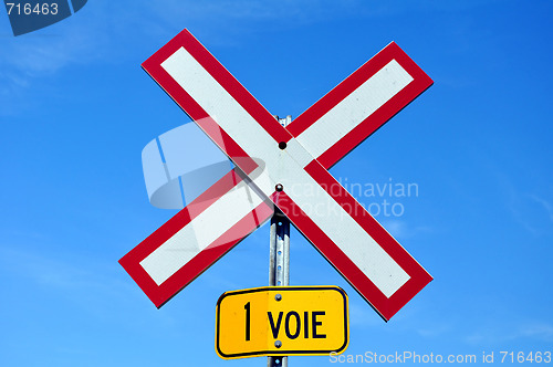 Image of Railroad crossing sign