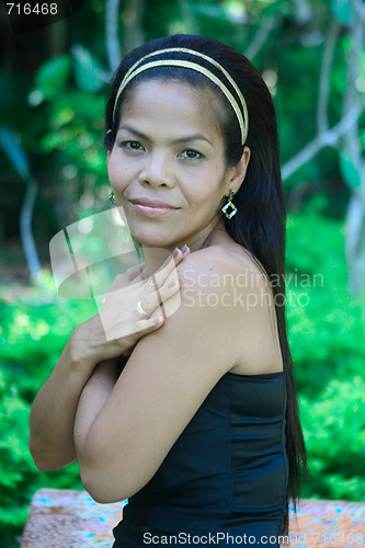Image of Happy Asian woman.