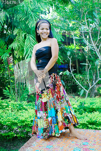 Image of Happy Asian woman.