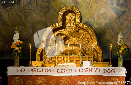 Image of Church altar in Norway