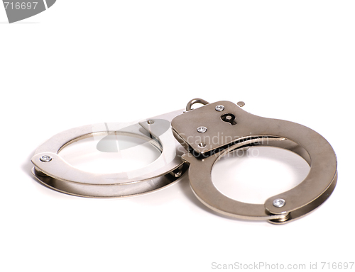 Image of Handcuffs Shot On White