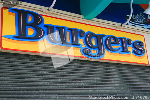 Image of Burgers Sign