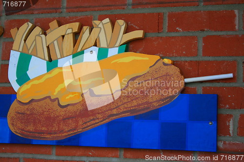 Image of Corn dog and French Fries Sign