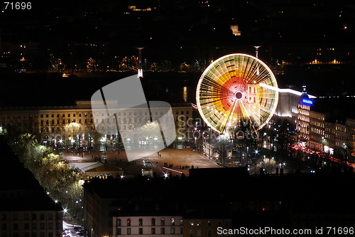 Image of place bellecour at lyon in france