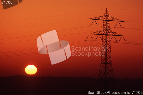 Image of Powerline Sunrise