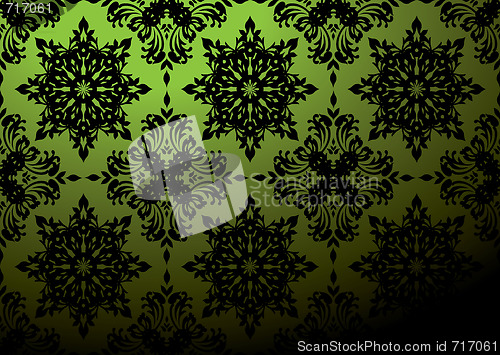 Image of green wallpaper blend