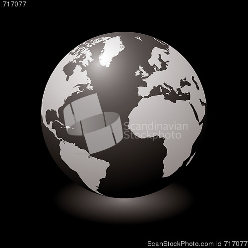 Image of world black glow