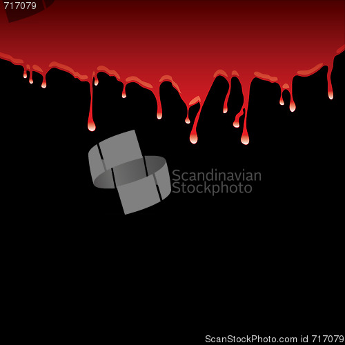 Image of blood dribble black