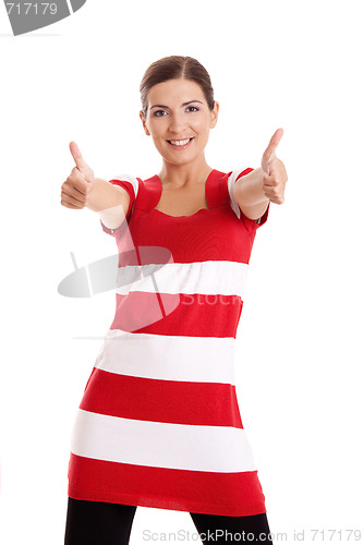 Image of Happy young woman